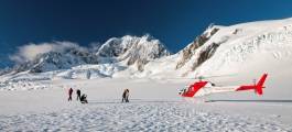 Fox Glacier Snow Landing Helicopter Flight