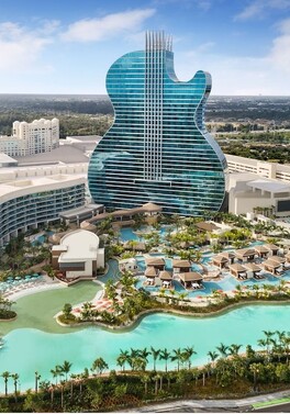 Hard Rock's Famous Guitar-Shaped Hotel!