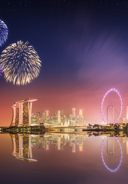See in the New Year Above the Skyline in Singapore Style