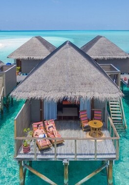 Book early to guarantee a Jacuzzi water villa at Meeru Island in the Maldives