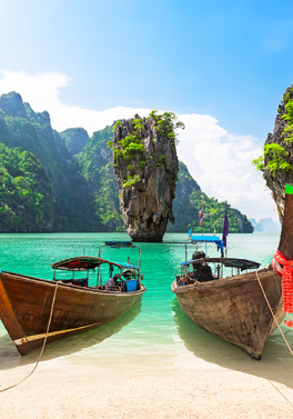 Bangkok, beautiful beaches of Phuket and Bond Island and Phang Nga Bay day tour!