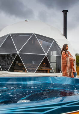 Northern Lights in Style: Stay in a Cozy Dome with Private Hot Tub
