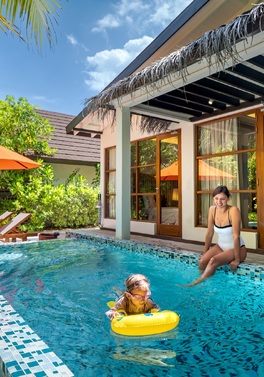 Family Holiday in a 2 Bedroom Beach Pool Suite in the Maldives!