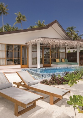 Holidays for 4 friends in a  2 Bedroom Beach Pool Suite in the Maldives!!