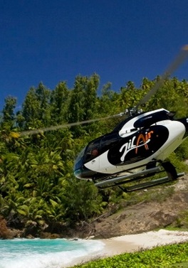 Dublin Departure, Pure Luxury - Arrive by helicopter to Raffles Seychelles Praslin!