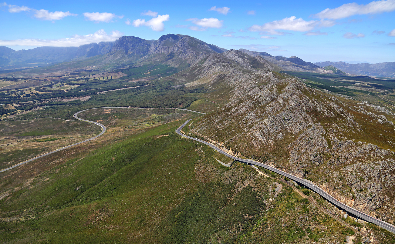 Aerial view of Lowry Pass
