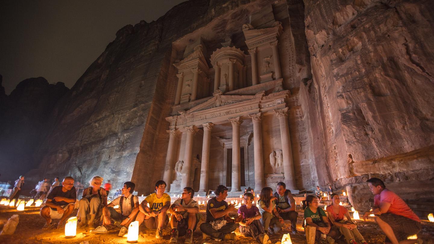 Petra by Night candle ceremony