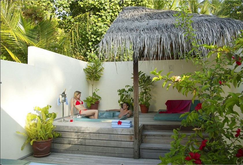 Book for next year! Jacuzzi beach villa at Meeru Island in the Maldives