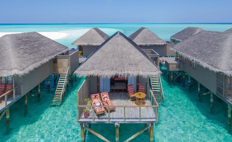 Book early to guarantee a Jacuzzi water villa at Meeru Island in the Maldives