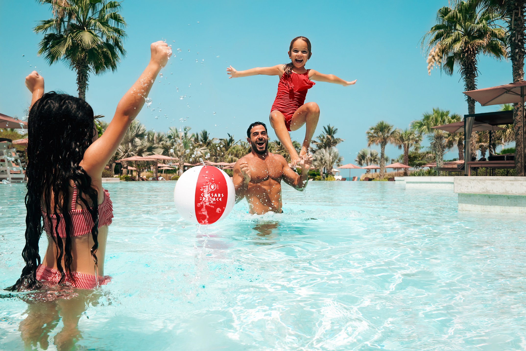 Free upgrade to half board dine-around for a family of 3 at the Caesars Palace in Dubai this August!