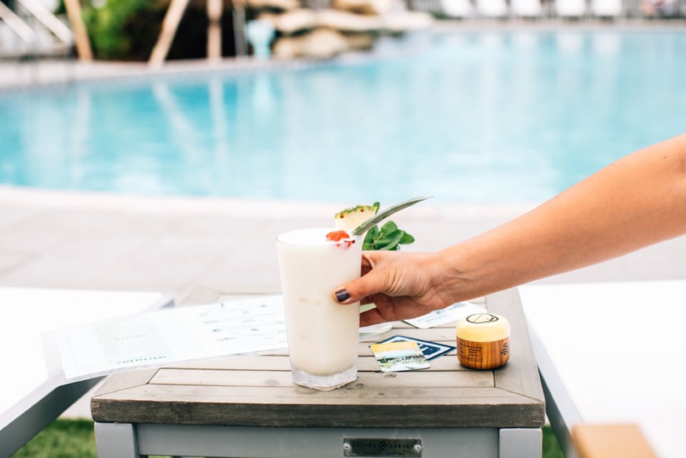 Poolside bar