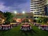 Banquet setup in the lawn of the resort