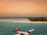 LUX South Ari Atoll Aerial View Sea Plane