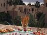Outdoor banquet area