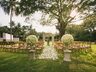 Outdoor wedding area