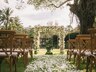 Outdoor wedding area