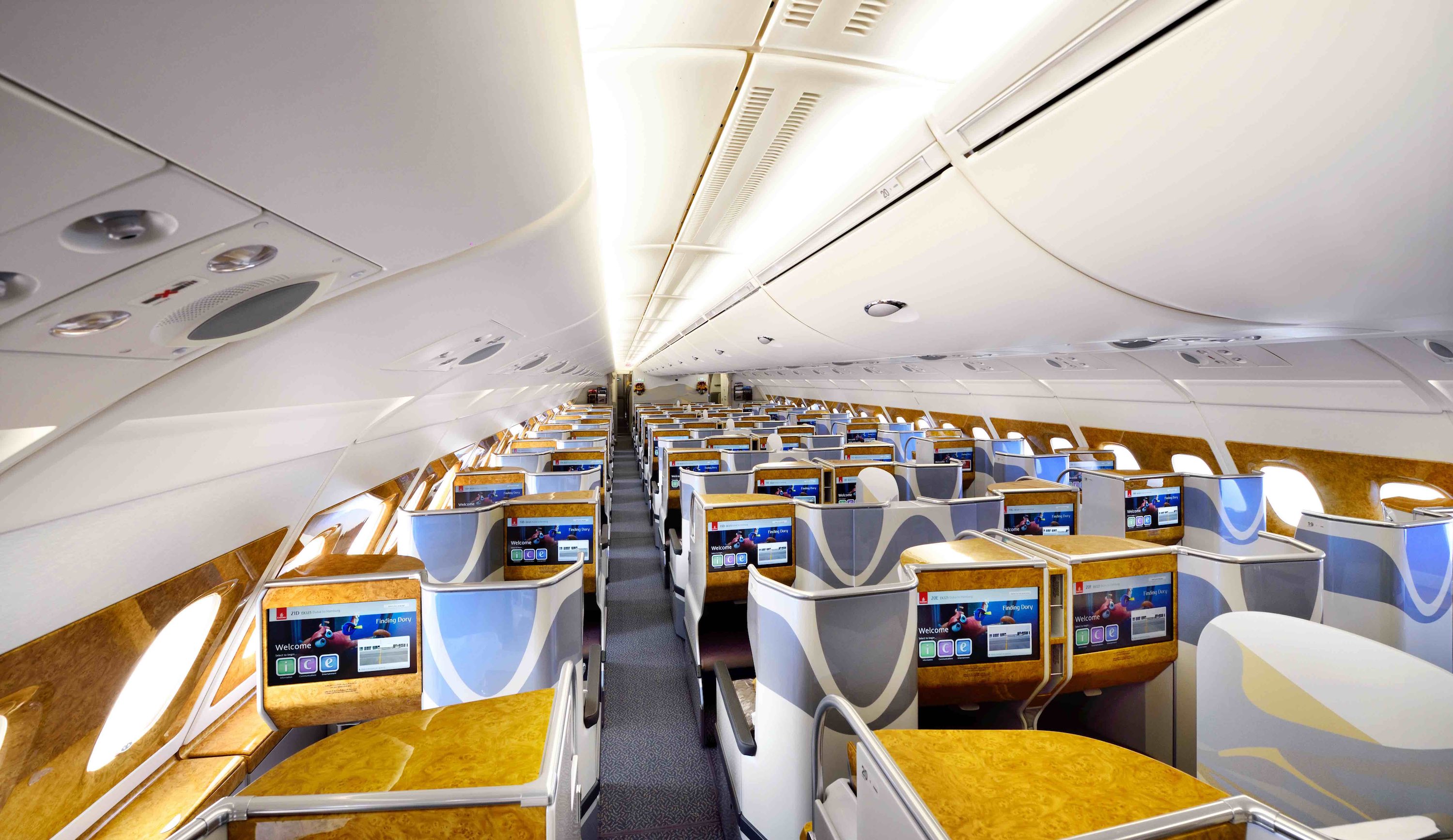 A380 Business Class Cabin