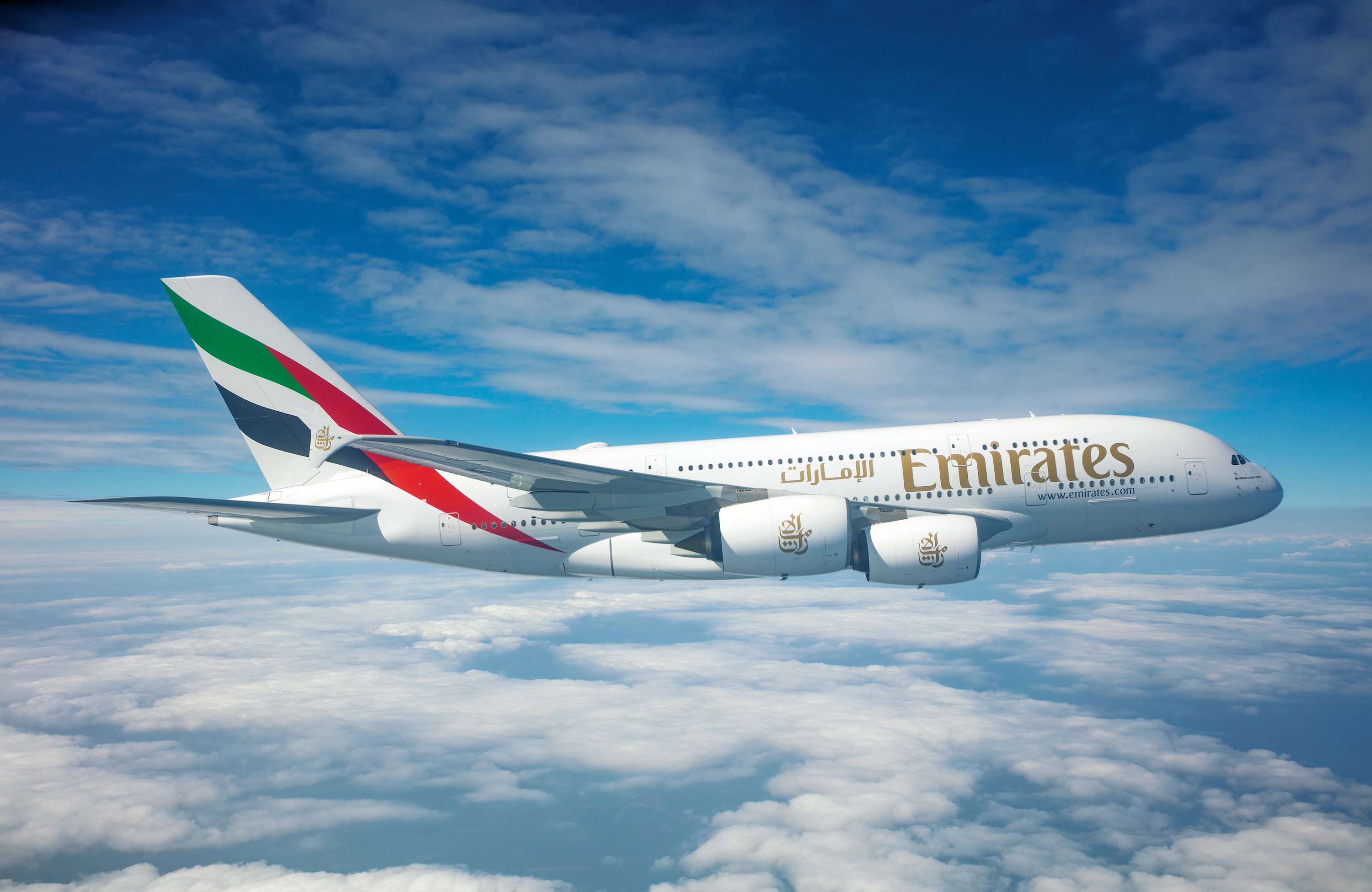 Emirates A380 In Flight