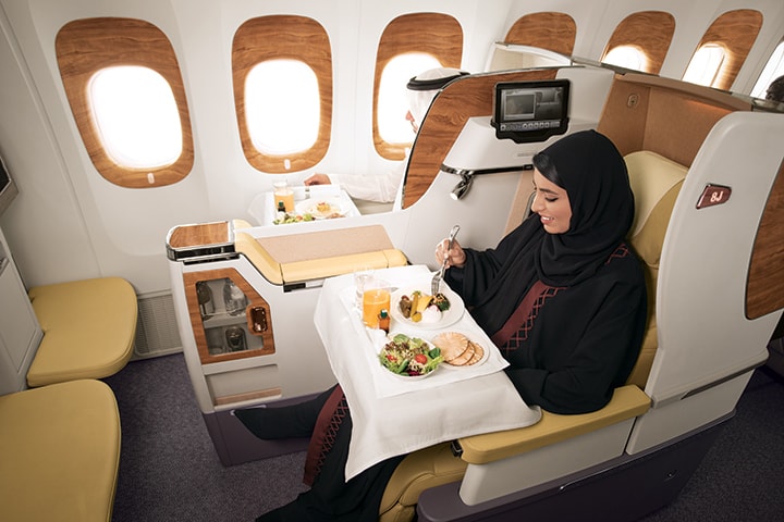Boeing 777 Business Class Meal