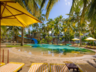 Sunloungers and pool