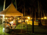 Outside evening dining