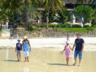 Family at the beach