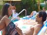 Guest Relaxing by the Pool