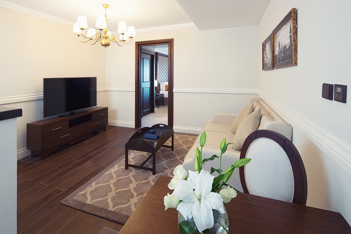Premium One Bedroom Apartment - living area