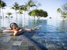 Relaxing at the pool