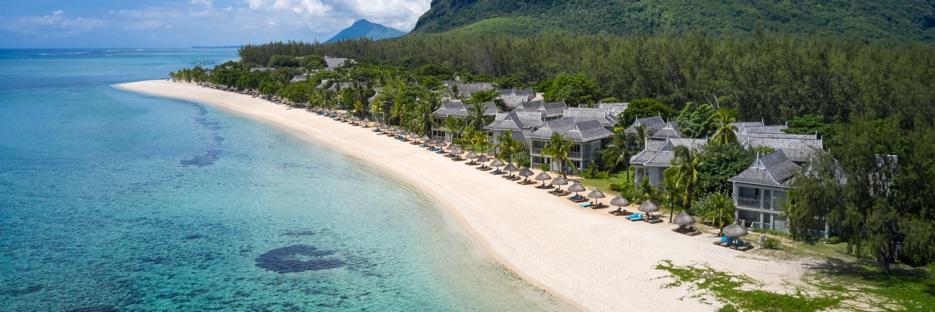 JW Marriott Mauritius Resort Beach Aerial View