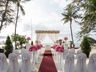 Outdoor wedding area