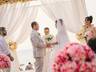 Outdoor wedding area