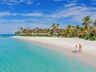 Couple walking on beach