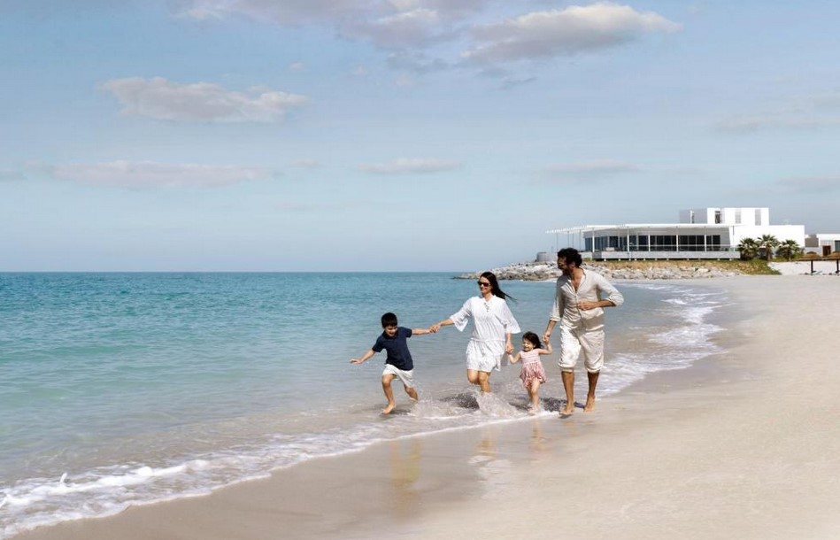 Family on the beach