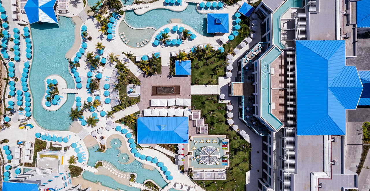Swim-Up Pool Aerial View 4