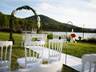 Outdoor wedding area
