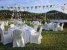 Outdoor wedding area